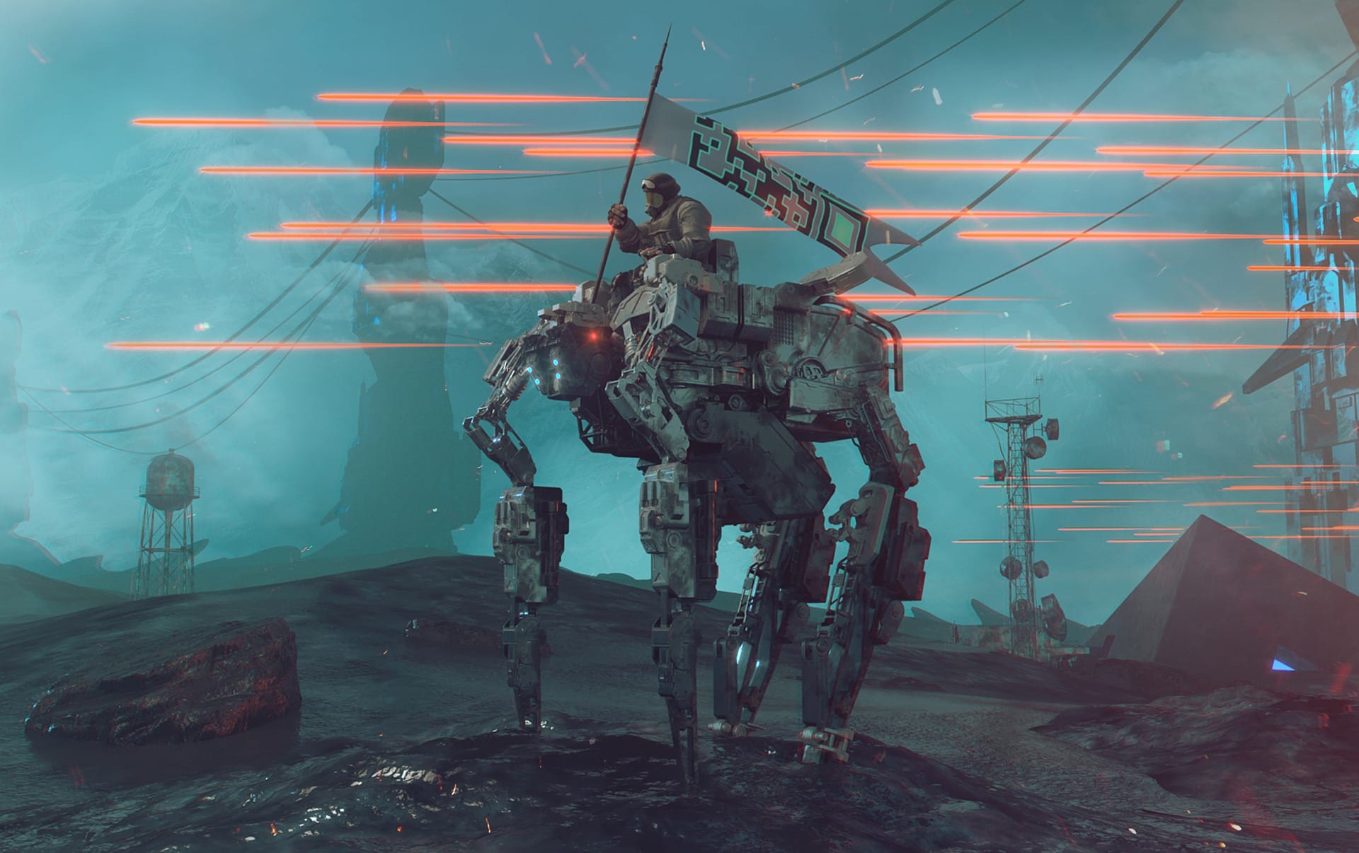Futuristic scene illustrating Kardian World smart contract audits