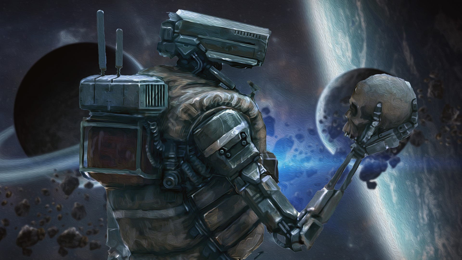 Robotic figure representing Kardian World's quarterly exogenous ratio report